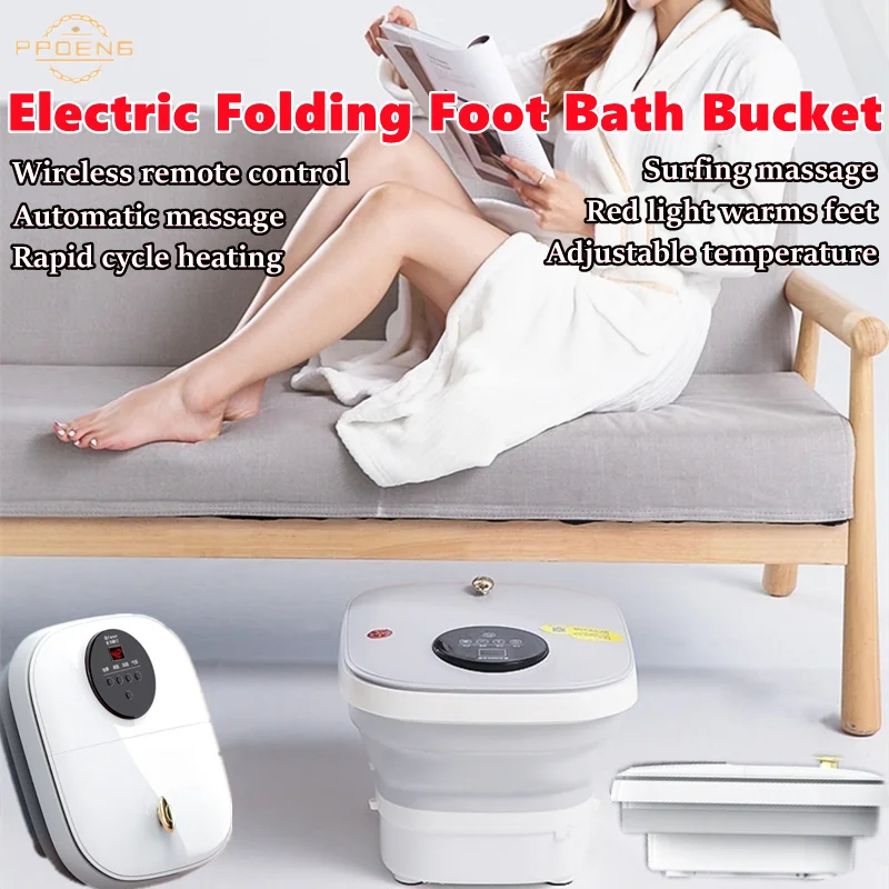 Foldable Foot Bath Massager Smart With Bubble Infrared Heating Foot Soak Full Automatic Adjust Temperature Roller Foot Massage
Foldable Foot Bath Massager Smart With Bubble Infrared Heating Foot Soak Full Automatic Adjust Temperature Roller Foot Massage