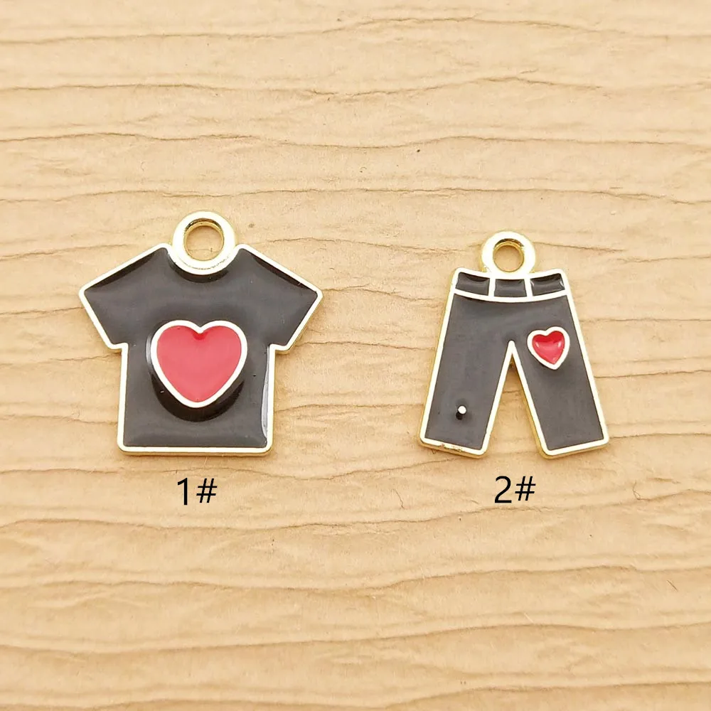 10pcs Enamel Heart Clothes Charm for Jewelry Making Earring Pendant Necklace Bracelet Charms Diy Accessories Craft Supplies
10pcs Enamel Heart Clothes Charm for Jewelry Making Earring Pendant Necklace Bracelet Charms Diy Accessories Craft Supplies