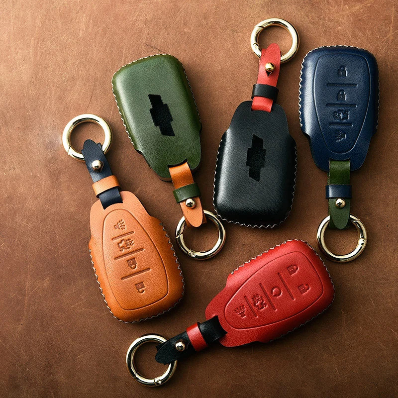 Genuine Leather Car Key Cover key Case For chevrolet cruze spark camaro Volt Bolt Trax Malibu Auto Key Shell
Genuine Leather Car Key Cover key Case For chevrolet cruze spark camaro Volt Bolt Trax Malibu Auto Key Shell