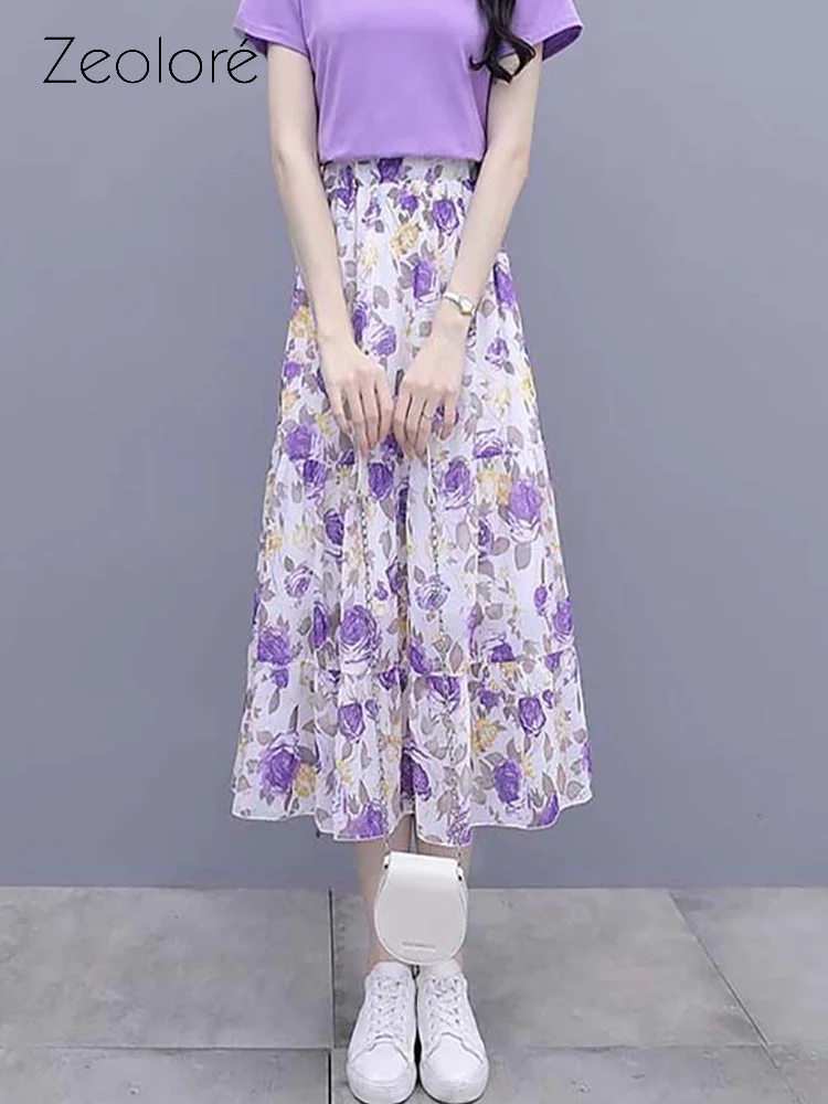 Zeolore 2022 Spring Summer High Waist Purple Long Skirts Women's Floral A-line Casual All-match Skirt QT1696
Zeolore 2022 Spring Summer High Waist Purple Long Skirts Women's Floral A-line Casual All-match Skirt QT1696