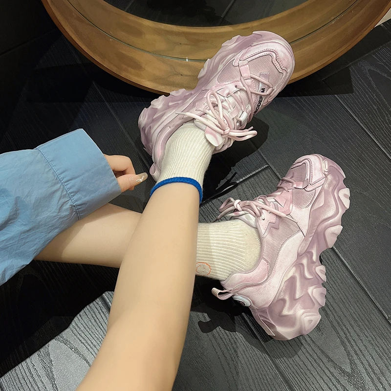 High-value Dad Shoes Women's Summer New Thick-soled Leather Fashion Wind Retro Sneakers Fashion Casual Dad Shoes Female Footwear
High-value Dad Shoes Women's Summer New Thick-soled Leather Fashion Wind Retro Sneakers Fashion Casual Dad Shoes Female Footwear