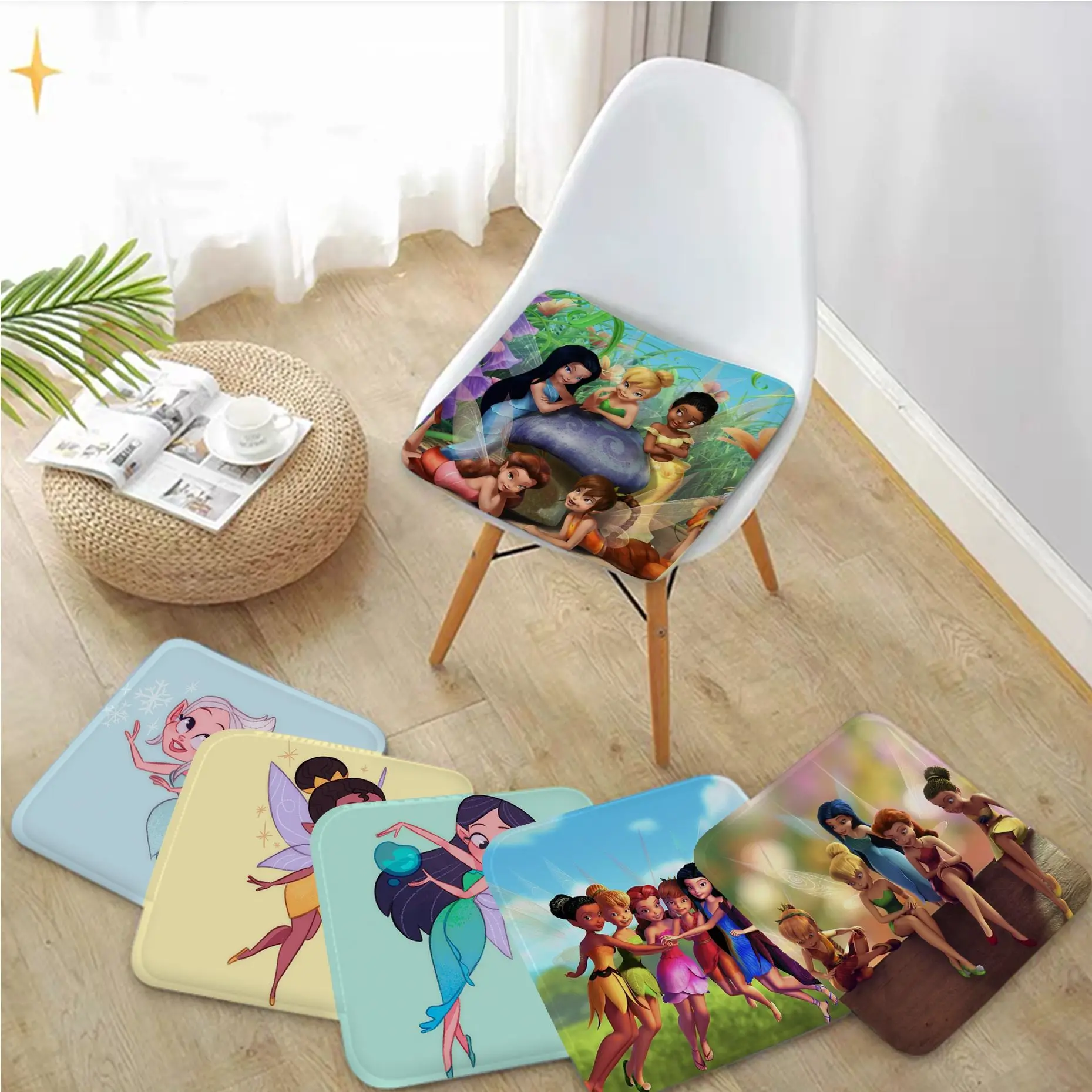 Disney Tinker Bell Creative Fabric Cushion Non-slip Living Room Sofa Decor Students Stool Tatami Office Seat Mat
Disney Tinker Bell Creative Fabric Cushion Non-slip Living Room Sofa Decor Students Stool Tatami Office Seat Mat