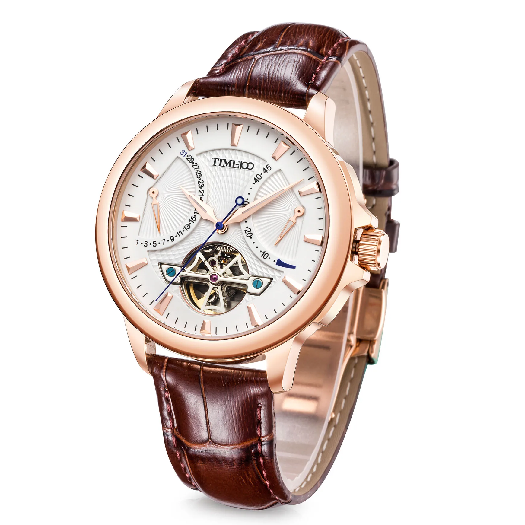 TIME 100 Mens Skeleton Watches Clock Automatic Mechanical Watch Men Business Waterproof Sport Wrist Watch Relogio Masculino
TIME 100 Mens Skeleton Watches Clock Automatic Mechanical Watch Men Business Waterproof Sport Wrist Watch Relogio Masculino
