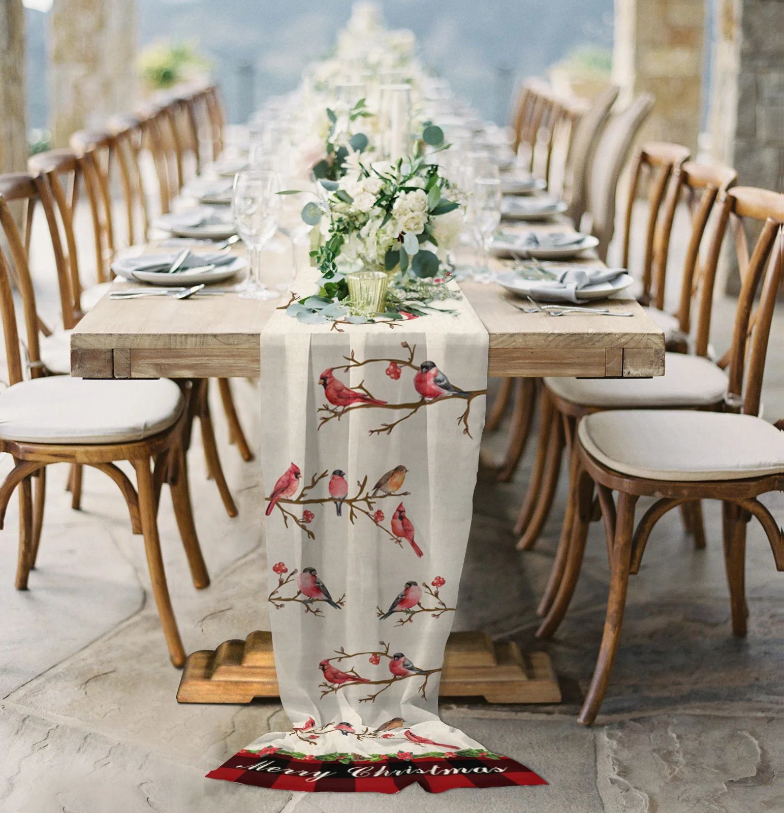 Christmas Red Plaid Cardinal Sheer Chiffon Table Runner Country Wedding Party Birthday Tulle Voile Table Cloth Home Decoration
Christmas Red Plaid Cardinal Sheer Chiffon Table Runner Country Wedding Party Birthday Tulle Voile Table Cloth Home Decoration