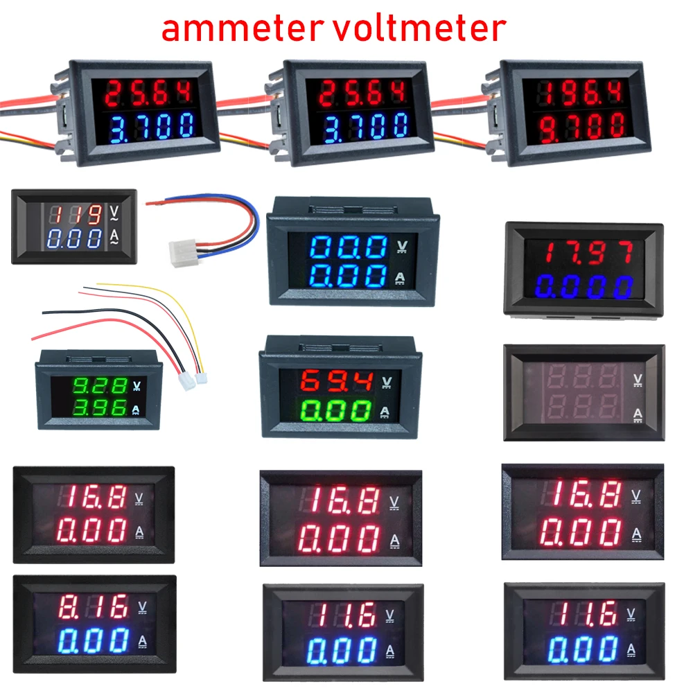 0.56'' 0-100V 10A 50A 100A LED Digital Voltmeter Ammeter Car Motocycle Voltage Current Meter Volt Detector Tester Monitor Panel
0.56'' 0-100V 10A 50A 100A LED Digital Voltmeter Ammeter Car Motocycle Voltage Current Meter Volt Detector Tester Monitor Panel