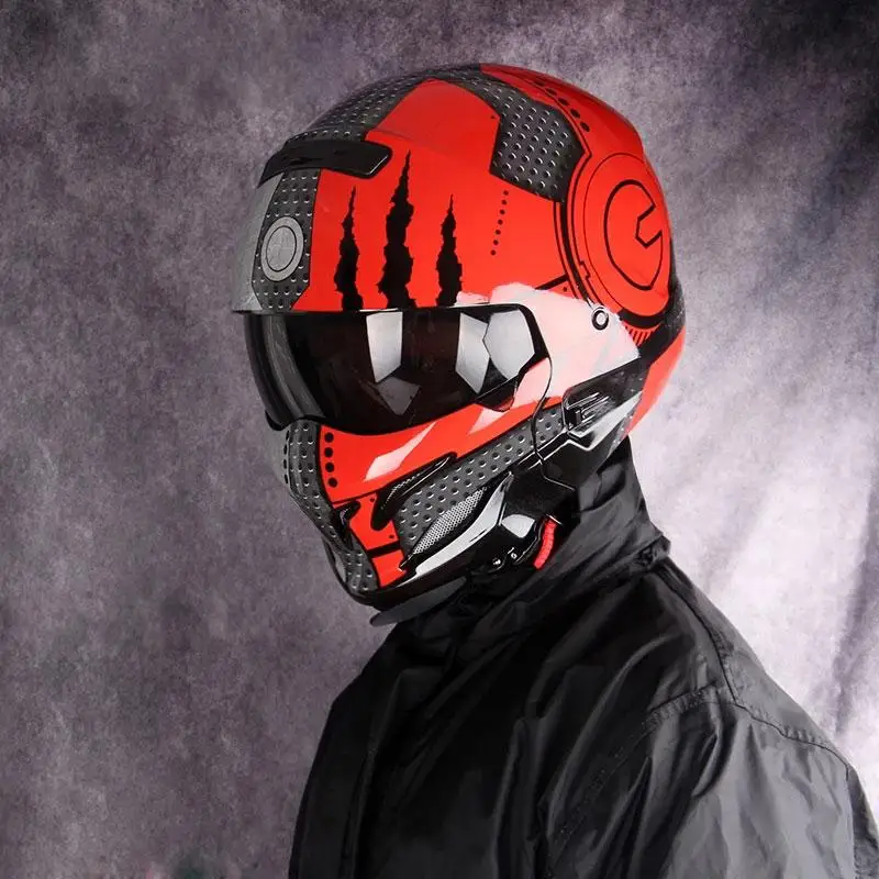Men Retro Helmet Lightweight Detachable Mask Multi-purpose Combination Helmets For Motorcycle Locomotive
Men Retro Helmet Lightweight Detachable Mask Multi-purpose Combination Helmets For Motorcycle Locomotive