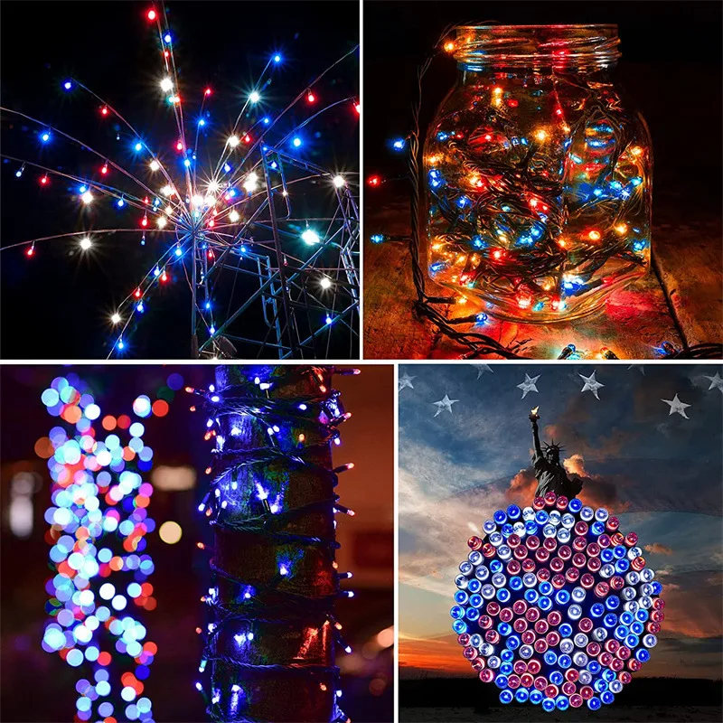 American Independence Day Decorative Light led Red, White and Blue Solar Light String Outdoor Waterproof Festival Light GL264
American Independence Day Decorative Light led Red, White and Blue Solar Light String Outdoor Waterproof Festival Light GL264