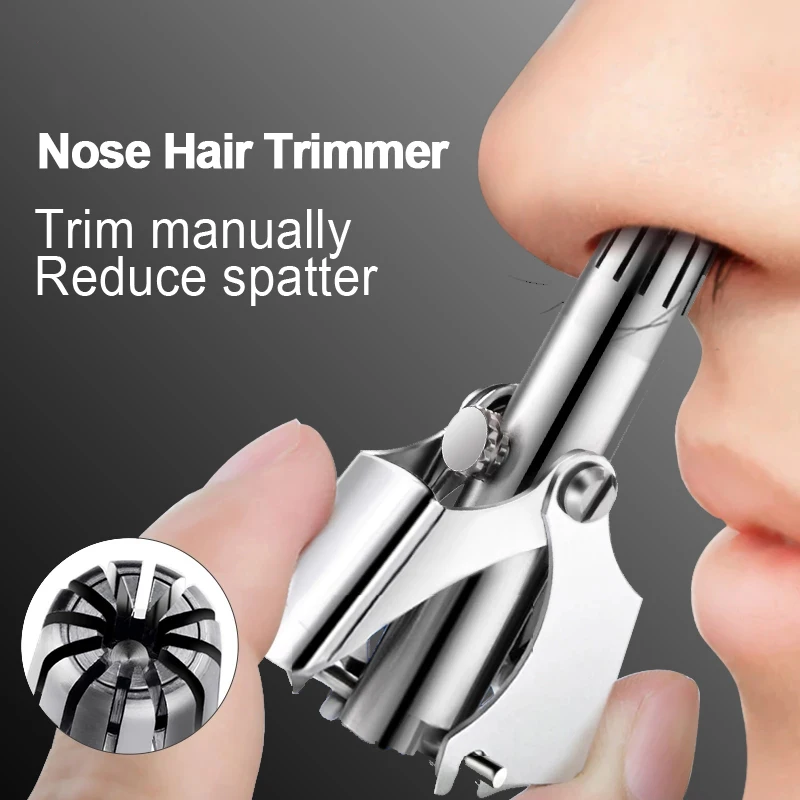 Men's Advanced Nose Hair Trimmer Stainless Steel Manual Trimmer Suitable For Nose Hair Shaver Washable Portable Nose Hair Trimme
Men's Advanced Nose Hair Trimmer Stainless Steel Manual Trimmer Suitable For Nose Hair Shaver Washable Portable Nose Hair Trimme