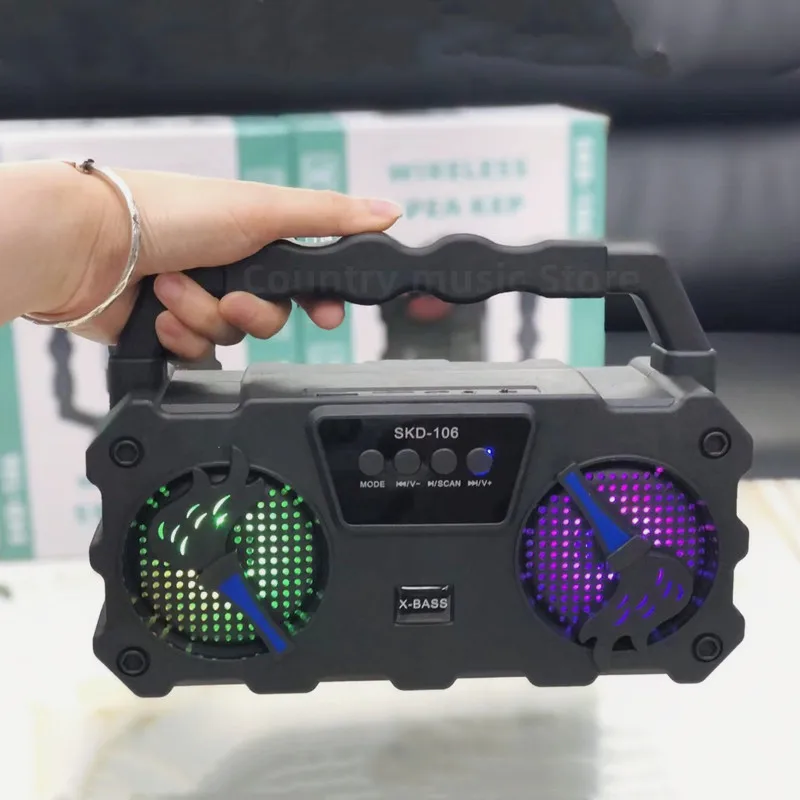 High-power Wireless Bluetooth Speaker Super Bass 360 Stereo Surround With RGB Light Outdoor Portable Wireless Subwoofer
High-power Wireless Bluetooth Speaker Super Bass 360 Stereo Surround With RGB Light Outdoor Portable Wireless Subwoofer