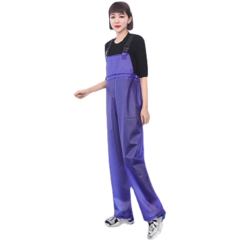 Women PVC Thick Cami Shoulders Waterproof Trousers Man Fishing Working Pants
Women PVC Thick Cami Shoulders Waterproof Trousers Man Fishing Working Pants