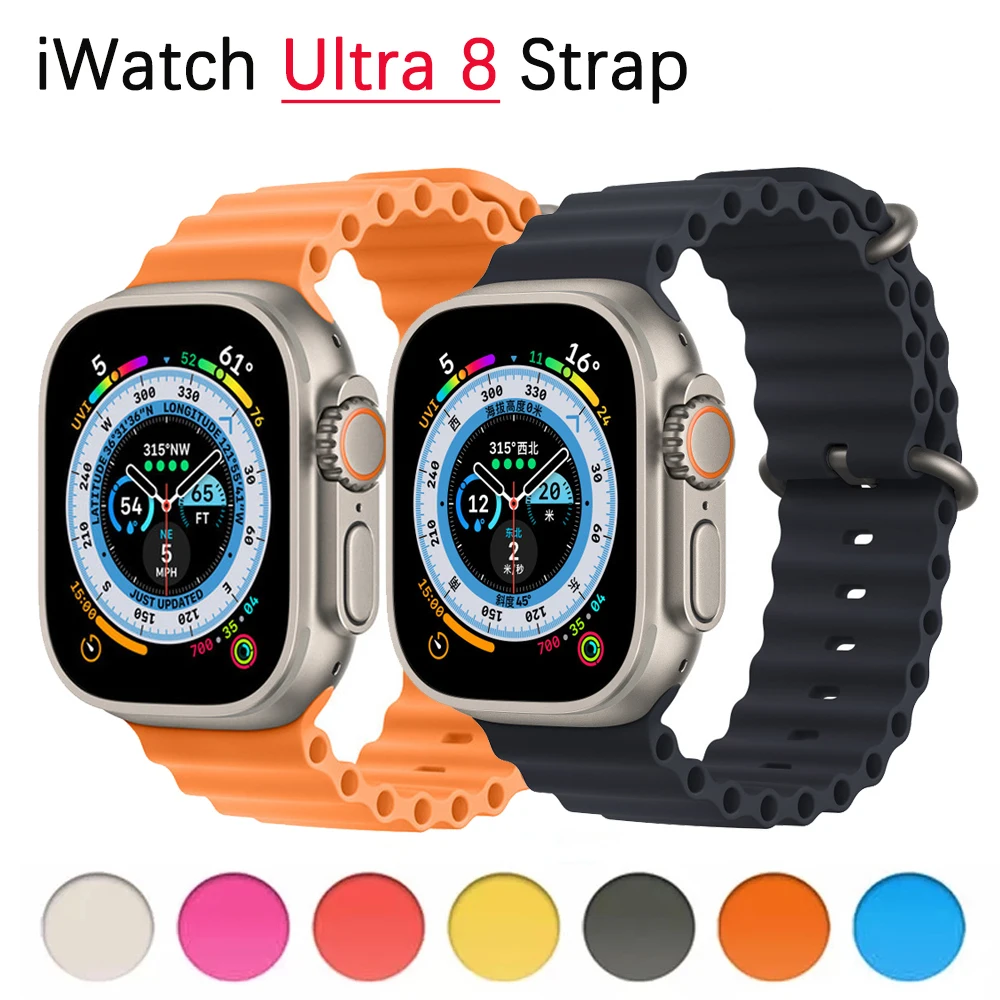Ремешок Ocean для Apple Watch Band 49 мм 44 мм 45 мм 42 мм, браслет Correa для iWatch Series 7 6 Se Ultra 8, умные часы
Ремешок Ocean для Apple Watch Band 49 мм 44 мм 45 мм 42 мм, браслет Correa для iWatch Series 7 6 Se Ultra 8, умные часы