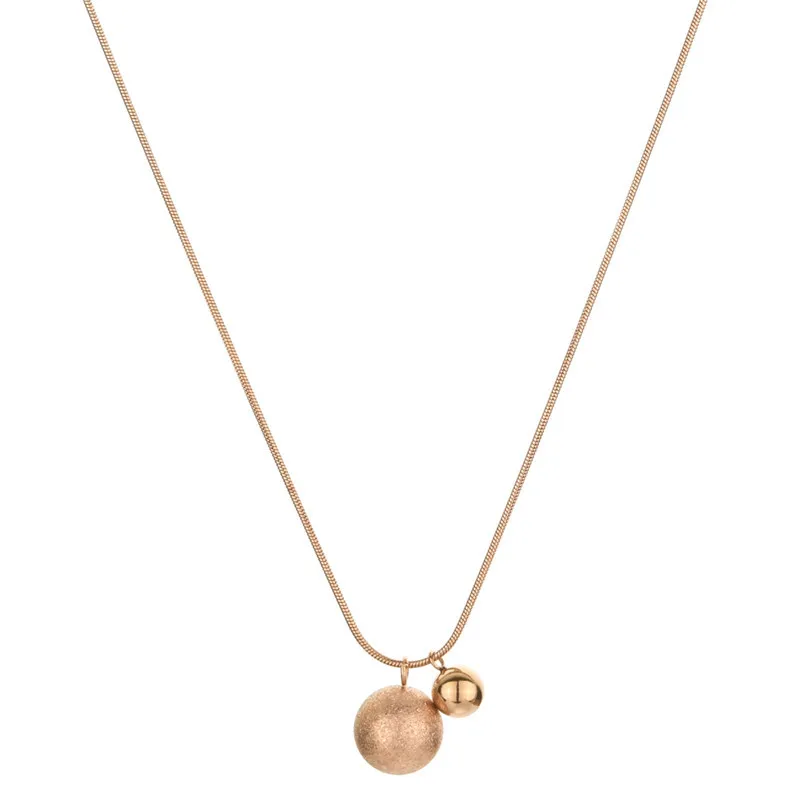 2022 New Fashion Women Frosted Gold Beans Beads Pendant Necklace Women Sexy Party Double Beads Pendant Stainless Steel Necklace
2022 New Fashion Women Frosted Gold Beans Beads Pendant Necklace Women Sexy Party Double Beads Pendant Stainless Steel Necklace