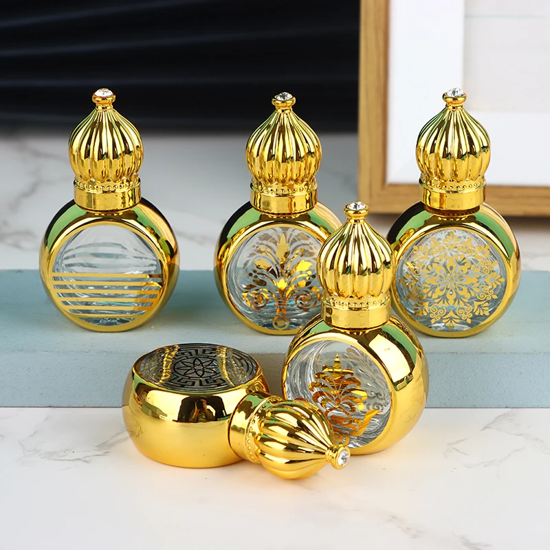 10ml Mini Essential Oil Roller Bottle Gold Crown Shape Perfume Bottling Portable Travel Electroplated Carve Glass Empty Bottle
10ml Mini Essential Oil Roller Bottle Gold Crown Shape Perfume Bottling Portable Travel Electroplated Carve Glass Empty Bottle