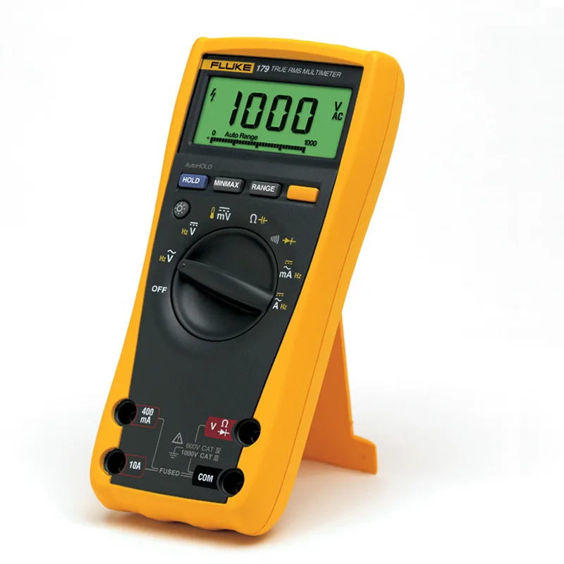 179 179C Digital Multimeter 6000 Count DMM with Backlight & Temperature Measurement
179 179C Digital Multimeter 6000 Count DMM with Backlight & Temperature Measurement