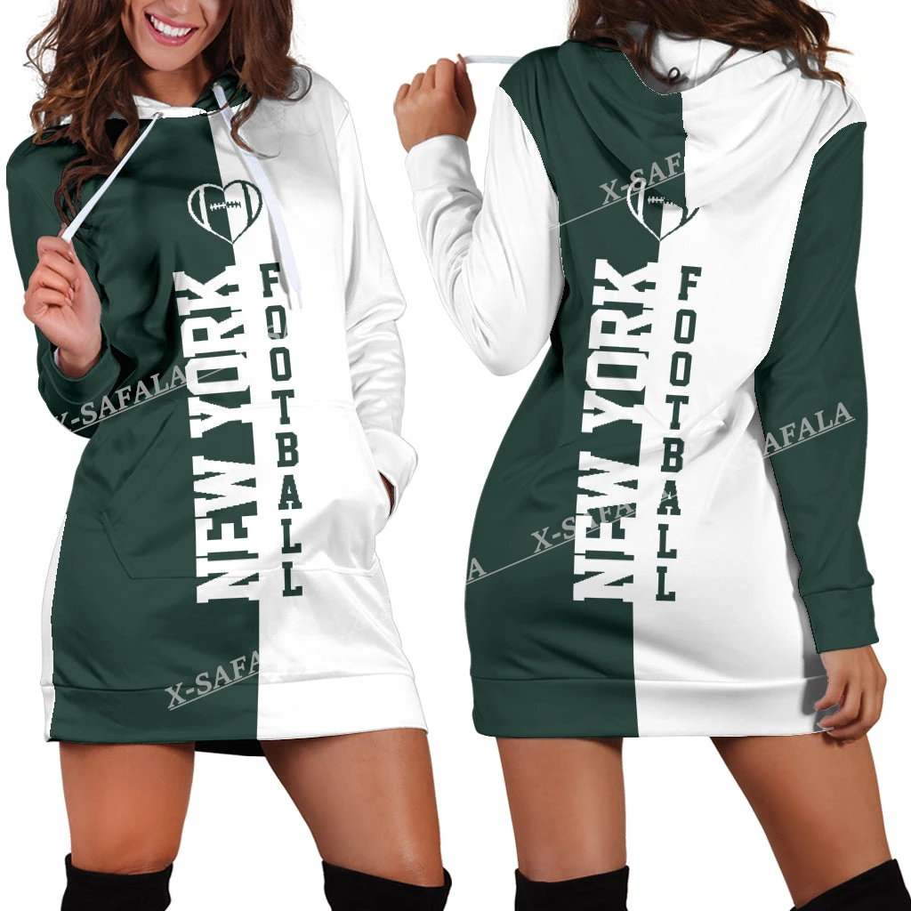 NEW YORK FOOTBALL Rugby Style 3D Fashion Printed Slim Hoodies Dress Women Casual Wear Long Sleeve Hooded Sweatshirt Pullover
NEW YORK FOOTBALL Rugby Style 3D Fashion Printed Slim Hoodies Dress Women Casual Wear Long Sleeve Hooded Sweatshirt Pullover