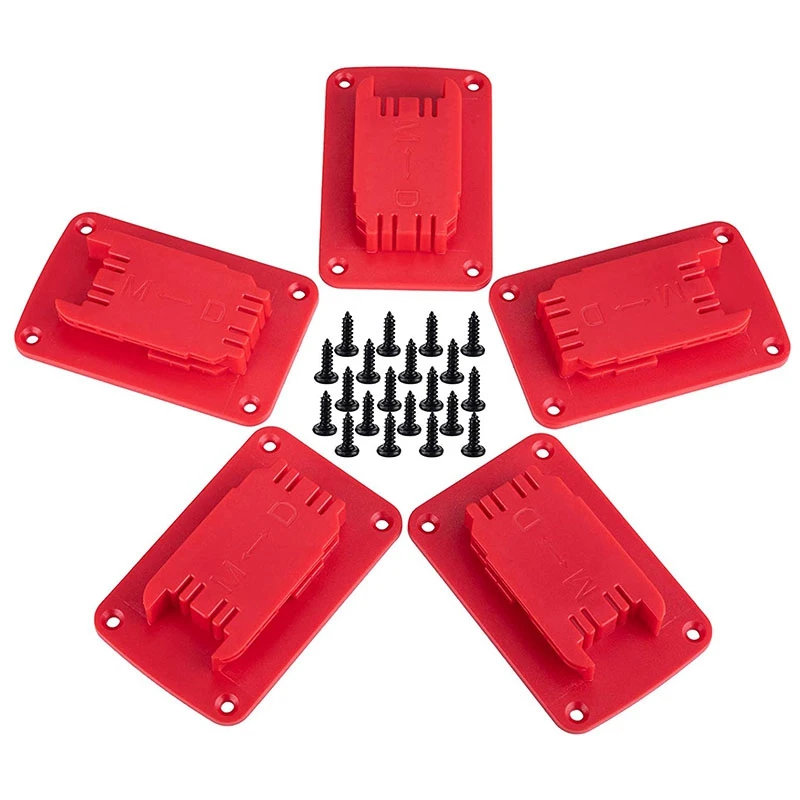 5 Packs Tool Holder Mount For M18 Tool,Also Fit For Dewalt 20V, 12V Drill Holder,Hanger (Lot Of 5,Red)
5 Packs Tool Holder Mount For M18 Tool,Also Fit For Dewalt 20V, 12V Drill Holder,Hanger (Lot Of 5,Red)