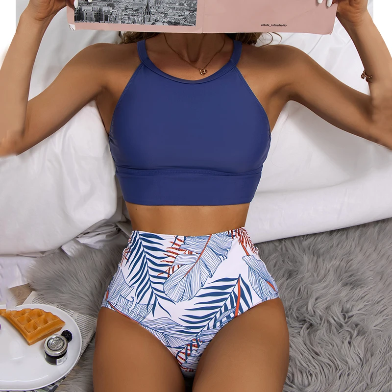 High Neck Full Bust Push Up Women Tank Crop Top Retro Bikini Set Athletic Two Piece Swimsuit High Waist Bathing Suit Swimwear
High Neck Full Bust Push Up Women Tank Crop Top Retro Bikini Set Athletic Two Piece Swimsuit High Waist Bathing Suit Swimwear