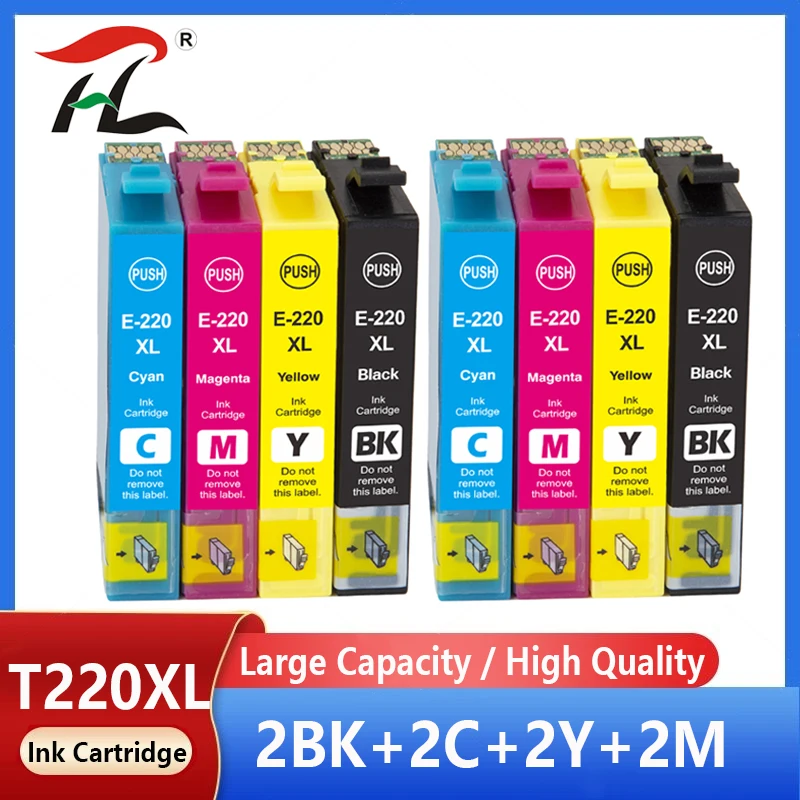 T220XL Compatible for Epson WorkForce WF-2630 WF-2650 WF-2660 XP-320 XP-420 printer ink Epson 220XL T220 ink cartridge
T220XL Compatible for Epson WorkForce WF-2630 WF-2650 WF-2660 XP-320 XP-420 printer ink Epson 220XL T220 ink cartridge