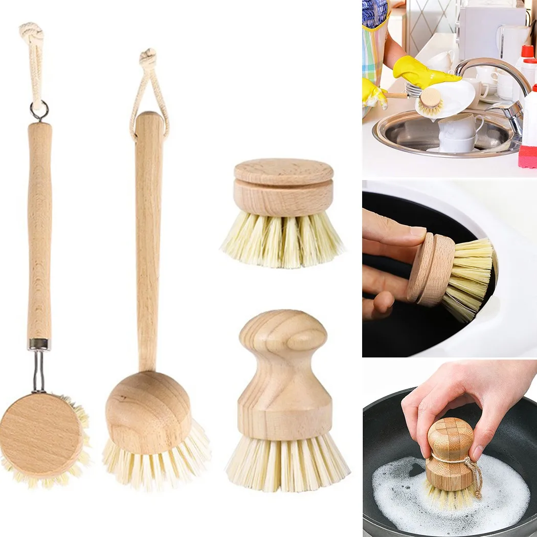 Bamboo Dish Scrub Brushes Kitchen Wooden Cleaning Scrubbers For Washing Cast Iron Pan/Pot Cleaning Brush Natural Sisal Bristles
Bamboo Dish Scrub Brushes Kitchen Wooden Cleaning Scrubbers For Washing Cast Iron Pan/Pot Cleaning Brush Natural Sisal Bristles
