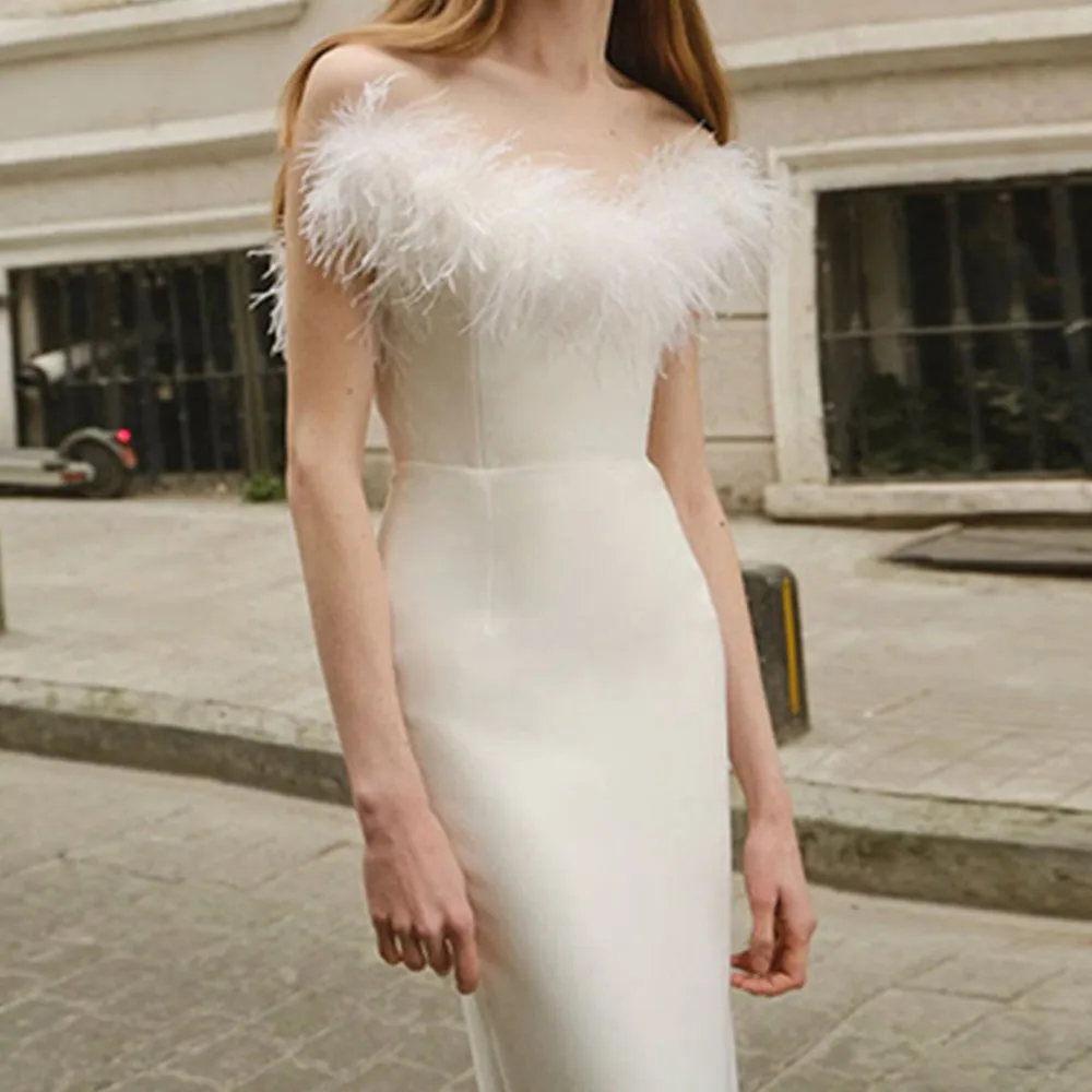 Women Summer Sexy Strapless Sleeveless Feathers Maxi Long Bandage Bodycon Dress 2023 Elegant Evening Party Club Dress Vestidos
Women Summer Sexy Strapless Sleeveless Feathers Maxi Long Bandage Bodycon Dress 2023 Elegant Evening Party Club Dress Vestidos