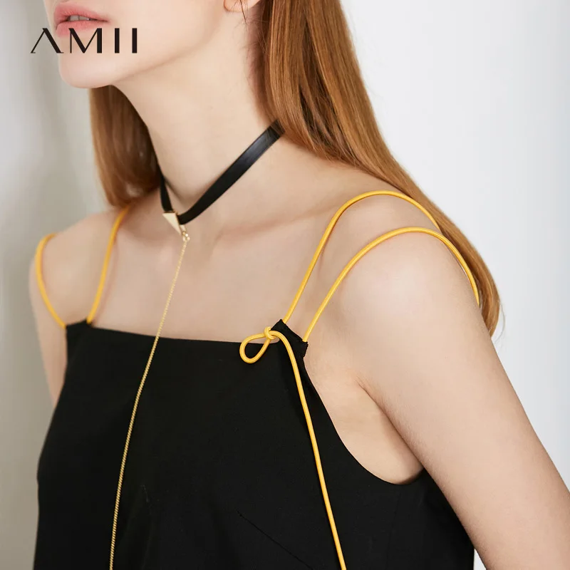 Amii Minimalism Summer New Women's Camisole Fashion Solid Straight Women's Tops 11847162
Amii Minimalism Summer New Women's Camisole Fashion Solid Straight Women's Tops 11847162