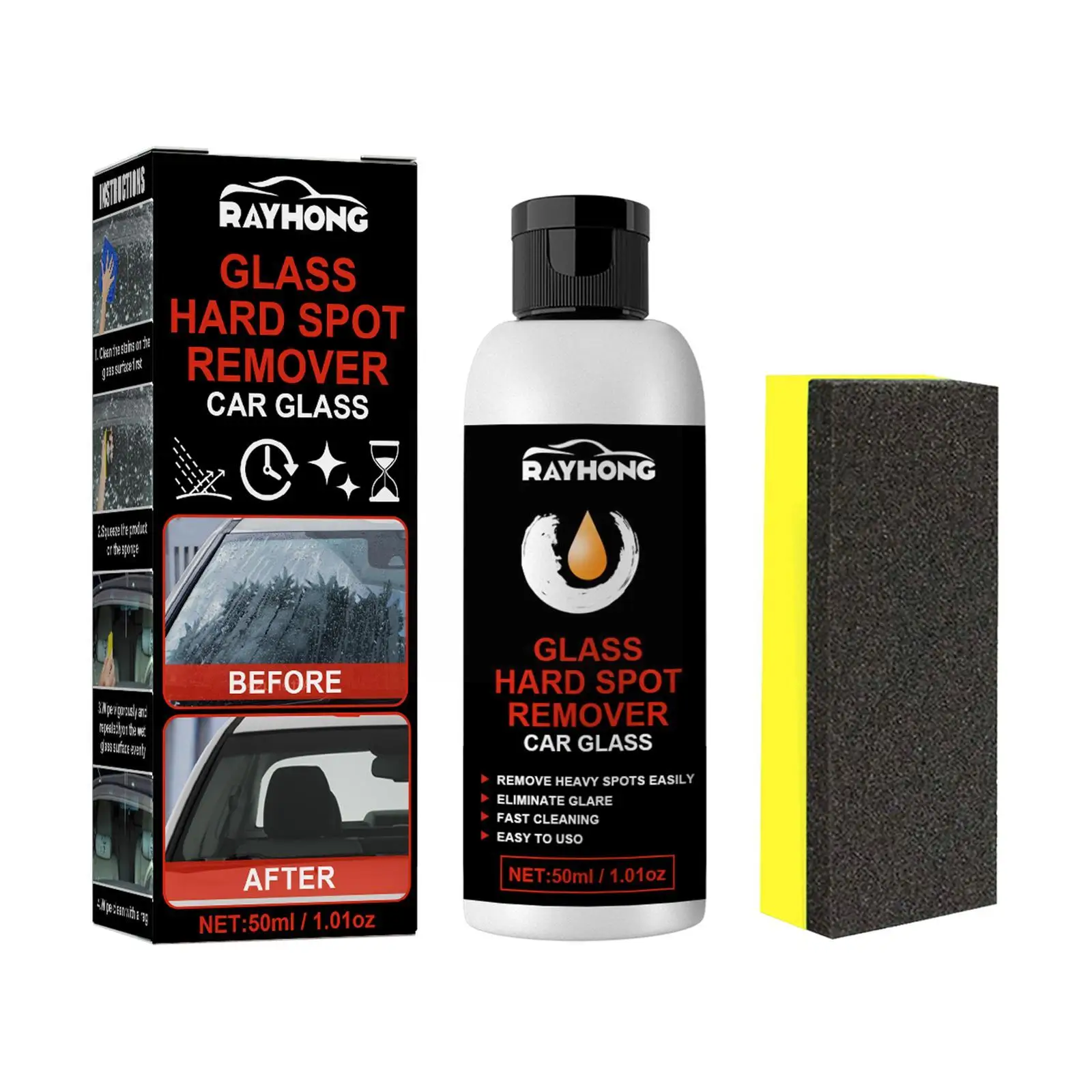 50ml Car Glass Oil Film Removal Paste Deep Cleaning Film Coating Cleaner Windshield Agent Waterproof Rainproof Sponge Polis I0U3
50ml Car Glass Oil Film Removal Paste Deep Cleaning Film Coating Cleaner Windshield Agent Waterproof Rainproof Sponge Polis I0U3