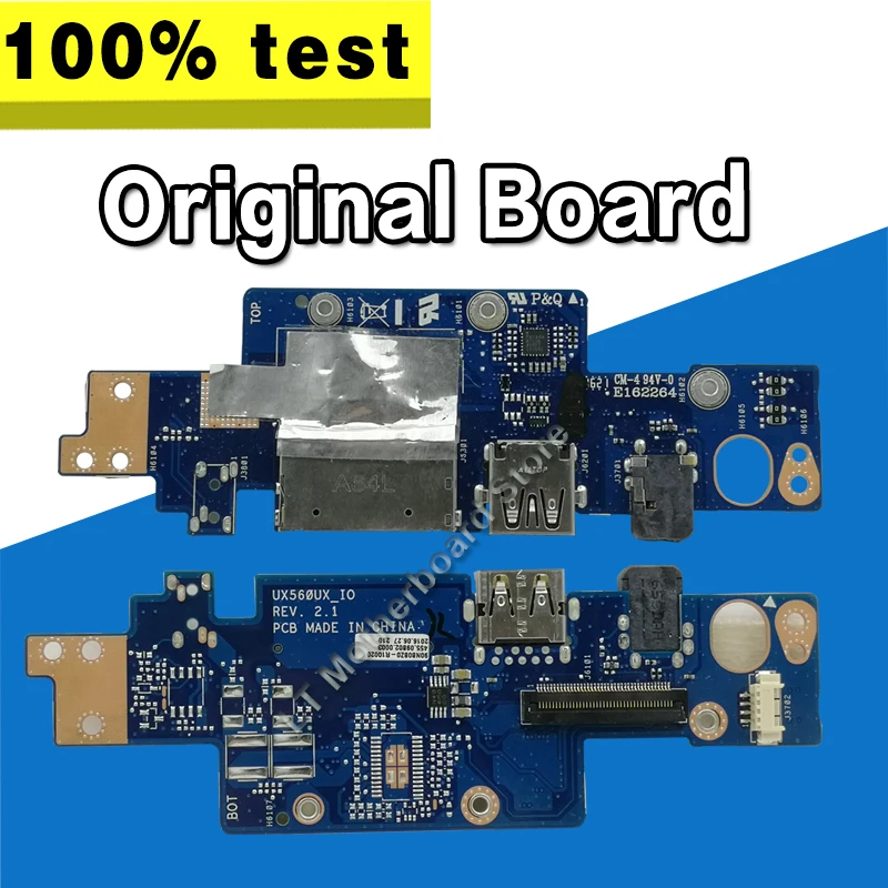 Original For Asus UX560U UX560UX UX560UA UX560UXK Q534UX Q534U USB board Audio board UX560UX_IO tested good
Original For Asus UX560U UX560UX UX560UA UX560UXK Q534UX Q534U USB board Audio board UX560UX_IO tested good