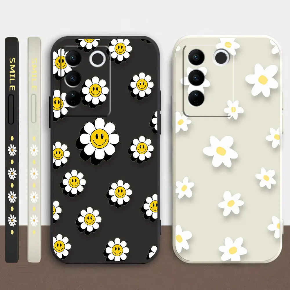 Case For VIVO S5 S6 S7 S9 S10 S15 S16 S16E T1 V15 V20 V23 PRO 5G Simple Liquid Silicone Case Smiley Face Sunflower
Case For VIVO S5 S6 S7 S9 S10 S15 S16 S16E T1 V15 V20 V23 PRO 5G Simple Liquid Silicone Case Smiley Face Sunflower