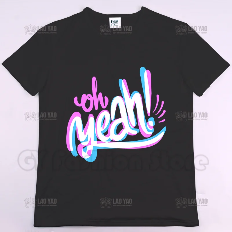 Oh Yeah Hot Selling Summer Printed T-shirt Unisex Street Wear Fashion Tops Casual Men Women T Shirts
Oh Yeah Hot Selling Summer Printed T-shirt Unisex Street Wear Fashion Tops Casual Men Women T Shirts
