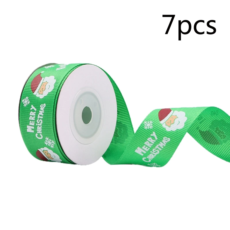 H9ED 7 Rolls 10 Yards Santa Claus Printing Christmas Grosgrain Ribbon DIY Decoration
H9ED 7 Rolls 10 Yards Santa Claus Printing Christmas Grosgrain Ribbon DIY Decoration