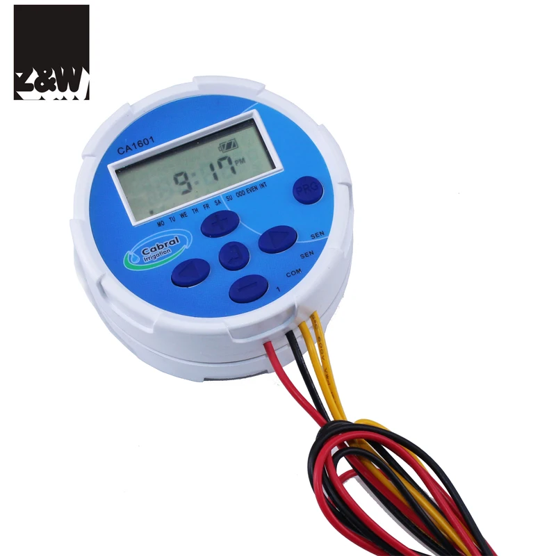 9V battery operated waterproof programmer controller irrigation timer CA1601Latching one zone
9V battery operated waterproof programmer controller irrigation timer CA1601Latching one zone