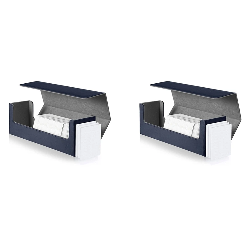2X MTG Desk Box 400 Card Desk Box Card Storage Box Deck Box PU Leather Deck Box For Trading Card Games (Blue)
2X MTG Desk Box 400 Card Desk Box Card Storage Box Deck Box PU Leather Deck Box For Trading Card Games (Blue)