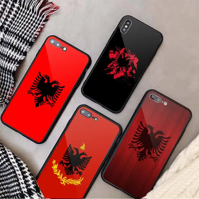 Albania National flag Eagle Phone Case Tempered glass For iphone 11 12 13 PRO MAX mini 6 7 8 plus X XS XR
Albania National flag Eagle Phone Case Tempered glass For iphone 11 12 13 PRO MAX mini 6 7 8 plus X XS XR