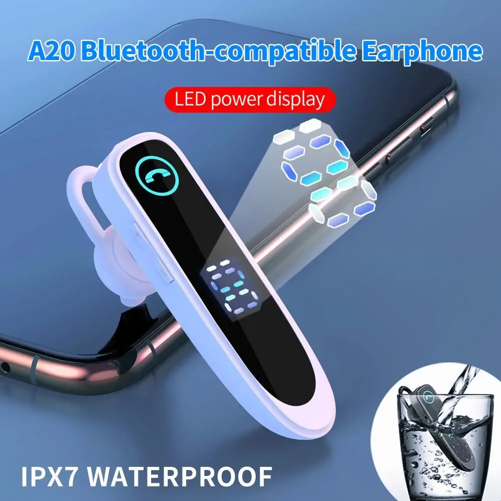 Беспроводные наушники A20 с ушным крючком, Bluetooth-совместимые наушники 5,0, беспроводные наушники со светодиодным дисплеем, деловая беспроводн...
Беспроводные наушники A20 с ушным крючком, Bluetooth-совместимые наушники 5,0, беспроводные наушники со светодиодным дисплеем, деловая беспроводн...