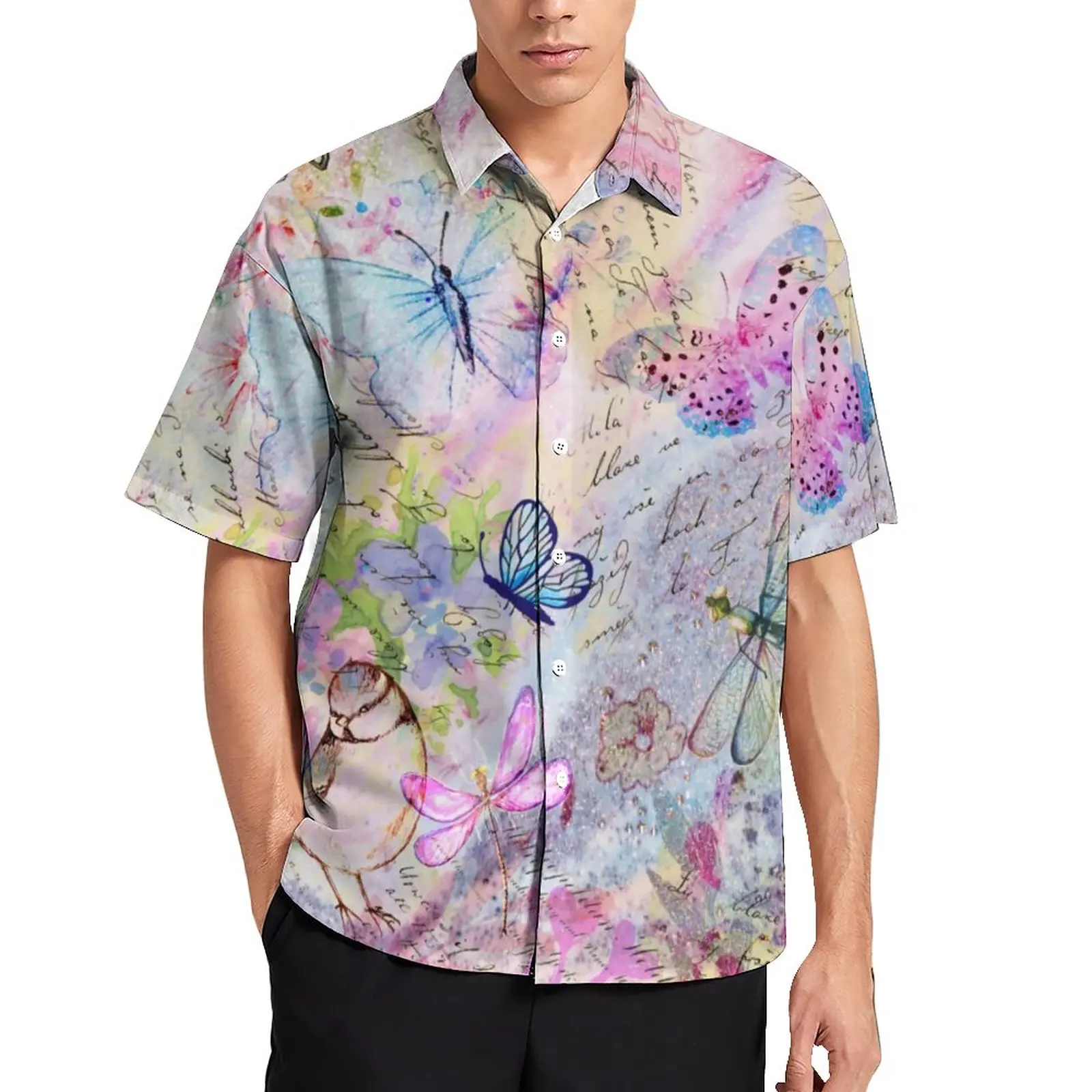 Retro Butterfly Casual Shirts Floral Rose Birds Vacation Shirt Hawaiian Trending Blouses Male Trendy Clothing Plus Size 3XL 4XL
Retro Butterfly Casual Shirts Floral Rose Birds Vacation Shirt Hawaiian Trending Blouses Male Trendy Clothing Plus Size 3XL 4XL