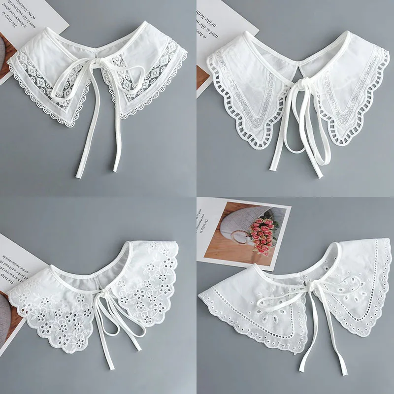 Lace Floral Printed Embroidery Fake Collar for Womens Shirt Hollow Out Floral Necklace Scarf False Detachable Collars
Lace Floral Printed Embroidery Fake Collar for Womens Shirt Hollow Out Floral Necklace Scarf False Detachable Collars