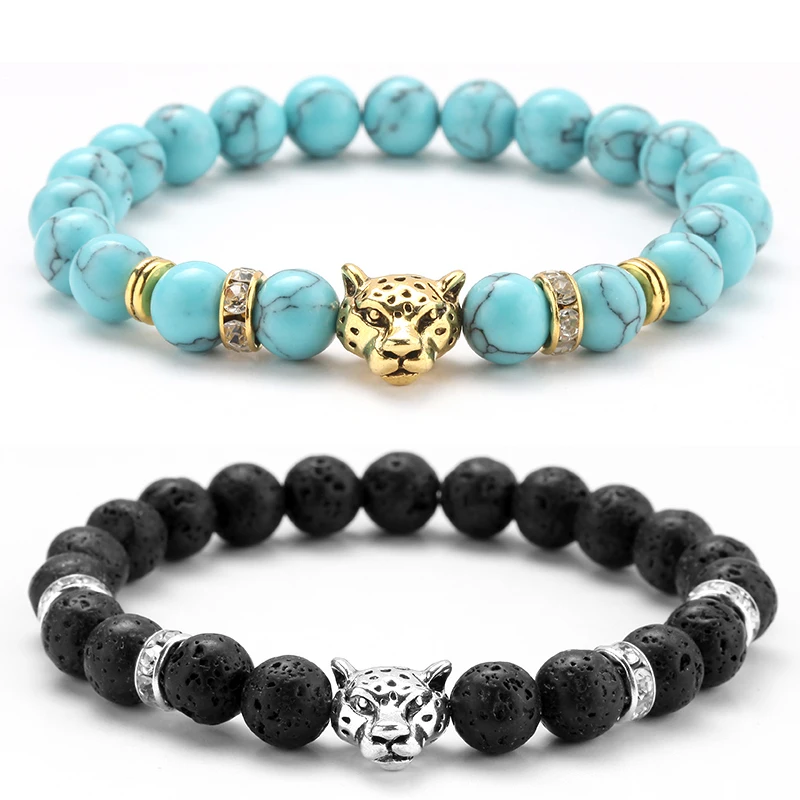 charm bracelet beads Stone Leopard Head Beaded Bracelet For Men Fashion 8mm Natural Stone Tiger Eye Onyx Lava Beads Bracelets
charm bracelet beads Stone Leopard Head Beaded Bracelet For Men Fashion 8mm Natural Stone Tiger Eye Onyx Lava Beads Bracelets