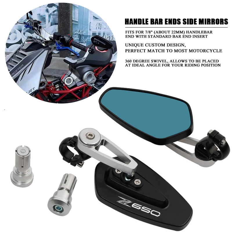 7/8"22MM Motorcycle Mirror CNC Aluninum Handlebar Rearview Side Mirrors FOR Kawasaki z650 Z 650
7/8"22MM Motorcycle Mirror CNC Aluninum Handlebar Rearview Side Mirrors FOR Kawasaki z650 Z 650