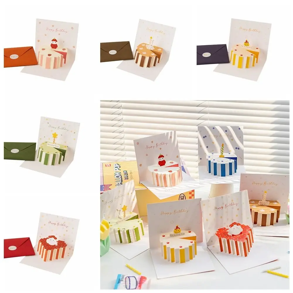 3D открытка для торта на день рождения с конвертом для поздравления с благословением
3D открытка для торта на день рождения с конвертом для поздравления с благословением