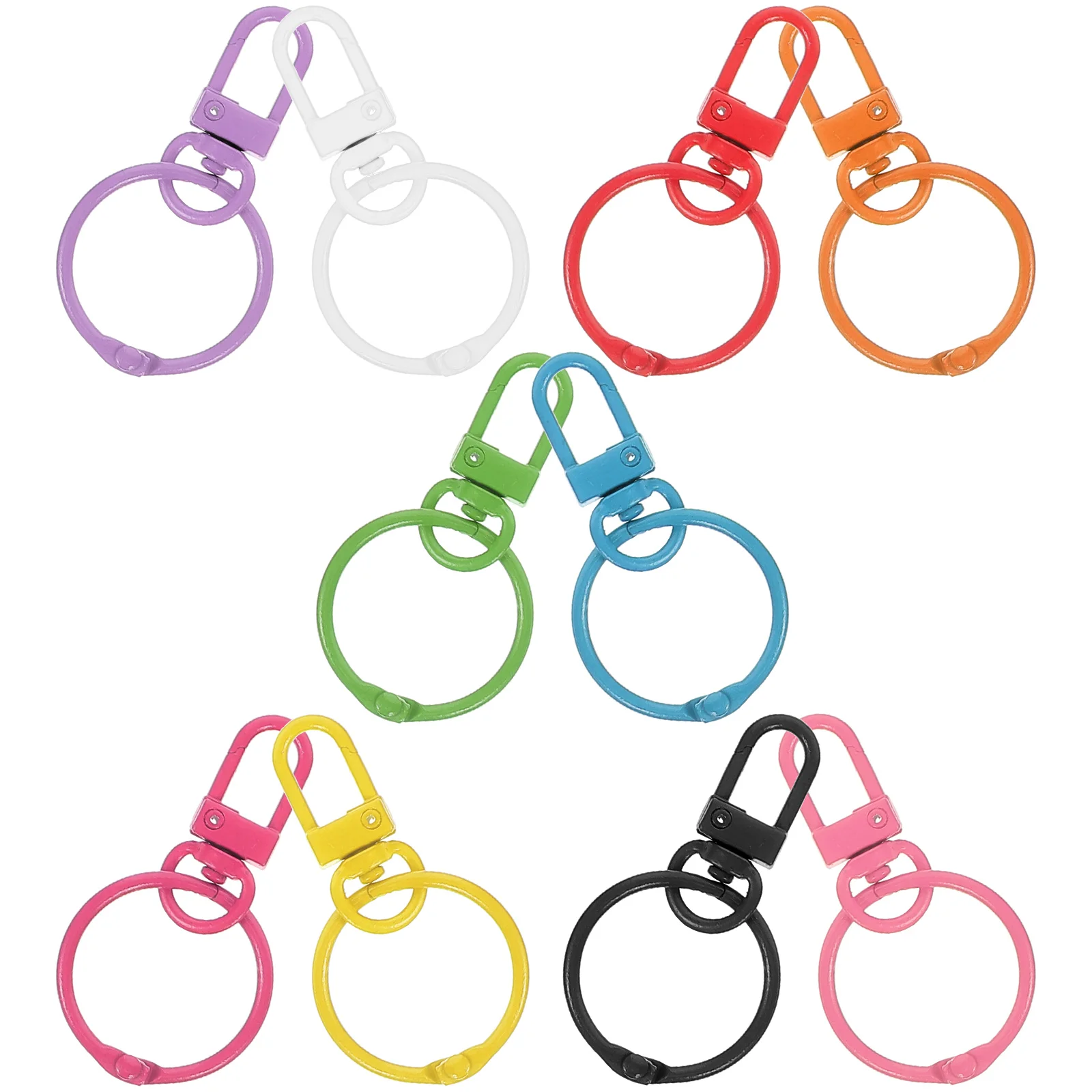 10 Pcs Color Keychain Rings Hooks Bulk Car Accessories Handbag Keyrings Zinc Alloy Metal Buckle Holder
10 Pcs Color Keychain Rings Hooks Bulk Car Accessories Handbag Keyrings Zinc Alloy Metal Buckle Holder