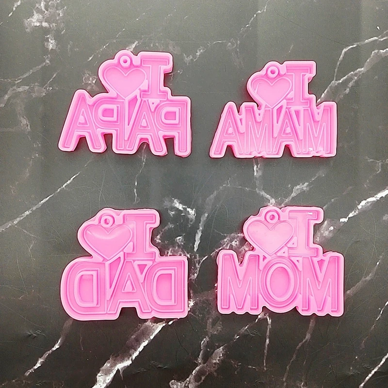 95AB брелок с надписью «I Love Mom Dad Word», подвеска на День Благодарения, матери, отца, силиконовая форма ручной работы «сделай сам»
95AB брелок с надписью «I Love Mom Dad Word», подвеска на День Благодарения, матери, отца, силиконовая форма ручной работы «сделай сам»
