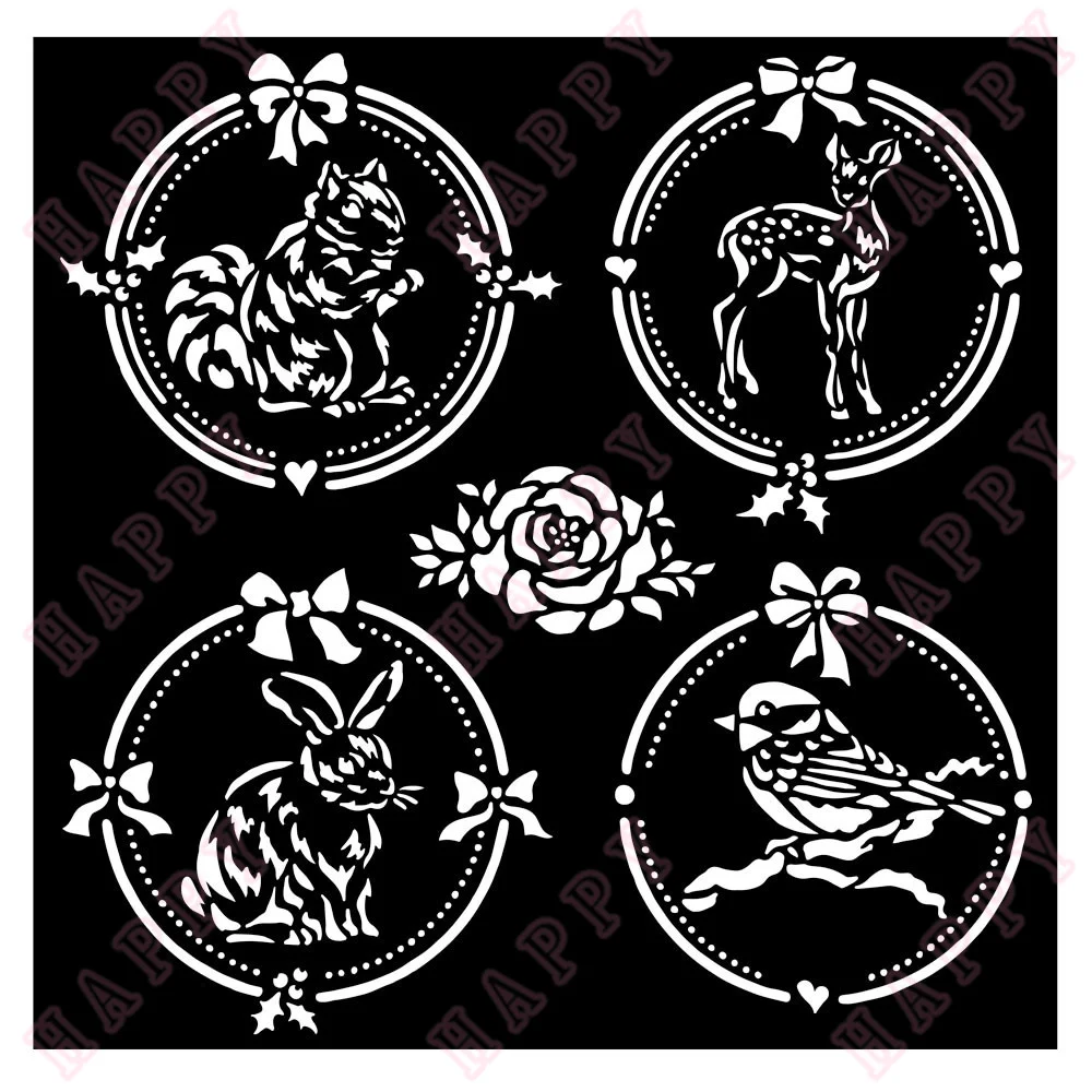 Layering Stencils Classic Christmas Frame 4 Rounds For DIY Scrapbooking Envelope Diary Album Decorative Craft Embossing Template
Layering Stencils Classic Christmas Frame 4 Rounds For DIY Scrapbooking Envelope Diary Album Decorative Craft Embossing Template