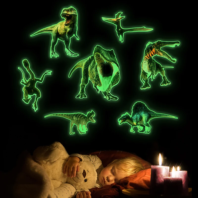 Cartoon Dinosaur Luminous Wall Stickers Home Bedroom Kids Room Decoration Fluorescent Wallpaper Glow In The Dark Animal Decals
Cartoon Dinosaur Luminous Wall Stickers Home Bedroom Kids Room Decoration Fluorescent Wallpaper Glow In The Dark Animal Decals