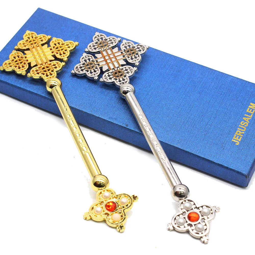 Sliver/Gold Orthodox Coptic Cross Hand Hammered For Prayer Christian Blessing Souvenirs Gift
Sliver/Gold Orthodox Coptic Cross Hand Hammered For Prayer Christian Blessing Souvenirs Gift