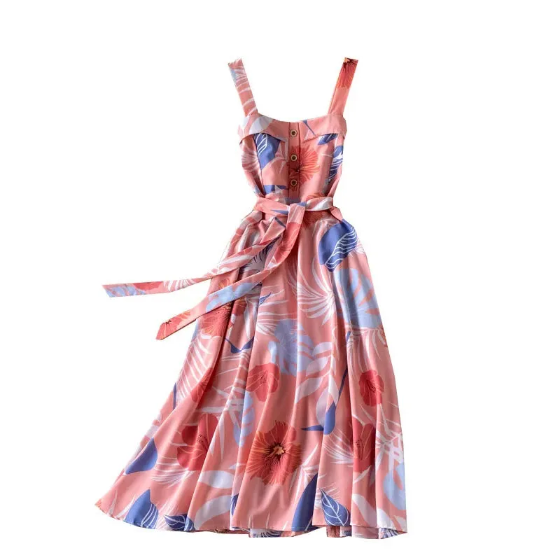 Summer Bohemian Dress Women Vintage Printed Spaghetti Strap Sundress Lady Casual Loose Sleeveless long Vestidos Beach Dress 2022
Summer Bohemian Dress Women Vintage Printed Spaghetti Strap Sundress Lady Casual Loose Sleeveless long Vestidos Beach Dress 2022
