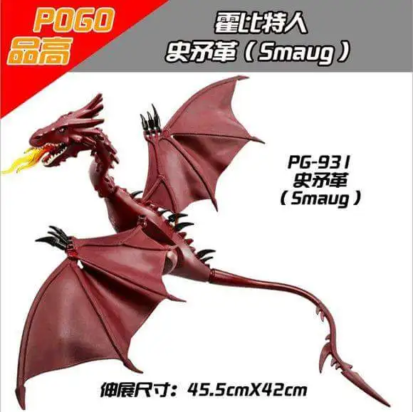 Одиночная продажа строительных блоков из фильма Smaug, модель дракона, набор блоков, игрушки для детей PG931
Одиночная продажа строительных блоков из фильма Smaug, модель дракона, набор блоков, игрушки для детей PG931