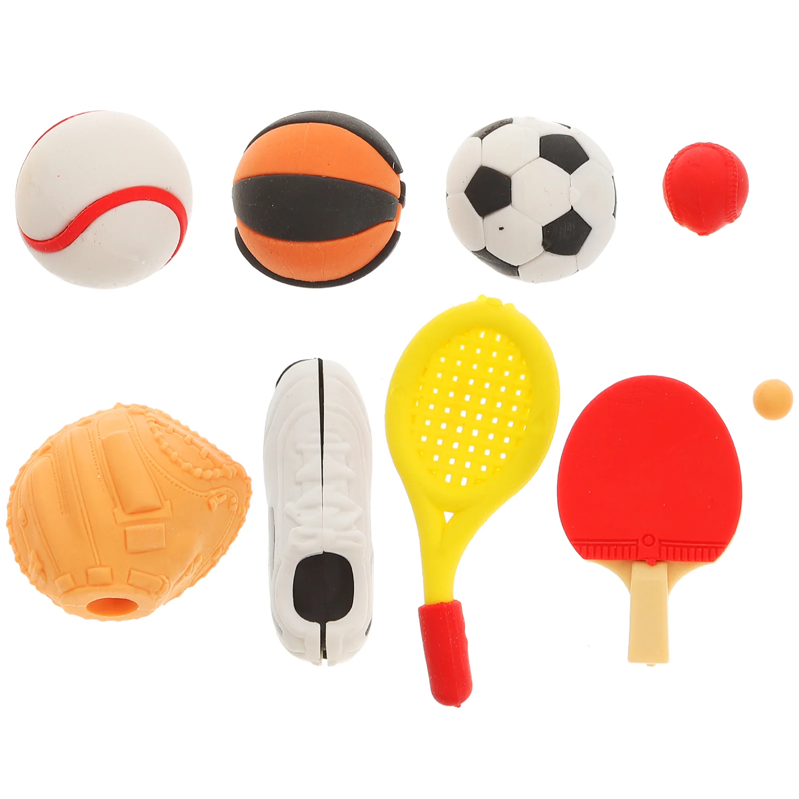 Eraser Erasers Mini Sports Kids 3D Decorative Cartoon Puzzle Table Tennis Baseball Miniature Prizes Classroom Soccer Rugby
Eraser Erasers Mini Sports Kids 3D Decorative Cartoon Puzzle Table Tennis Baseball Miniature Prizes Classroom Soccer Rugby