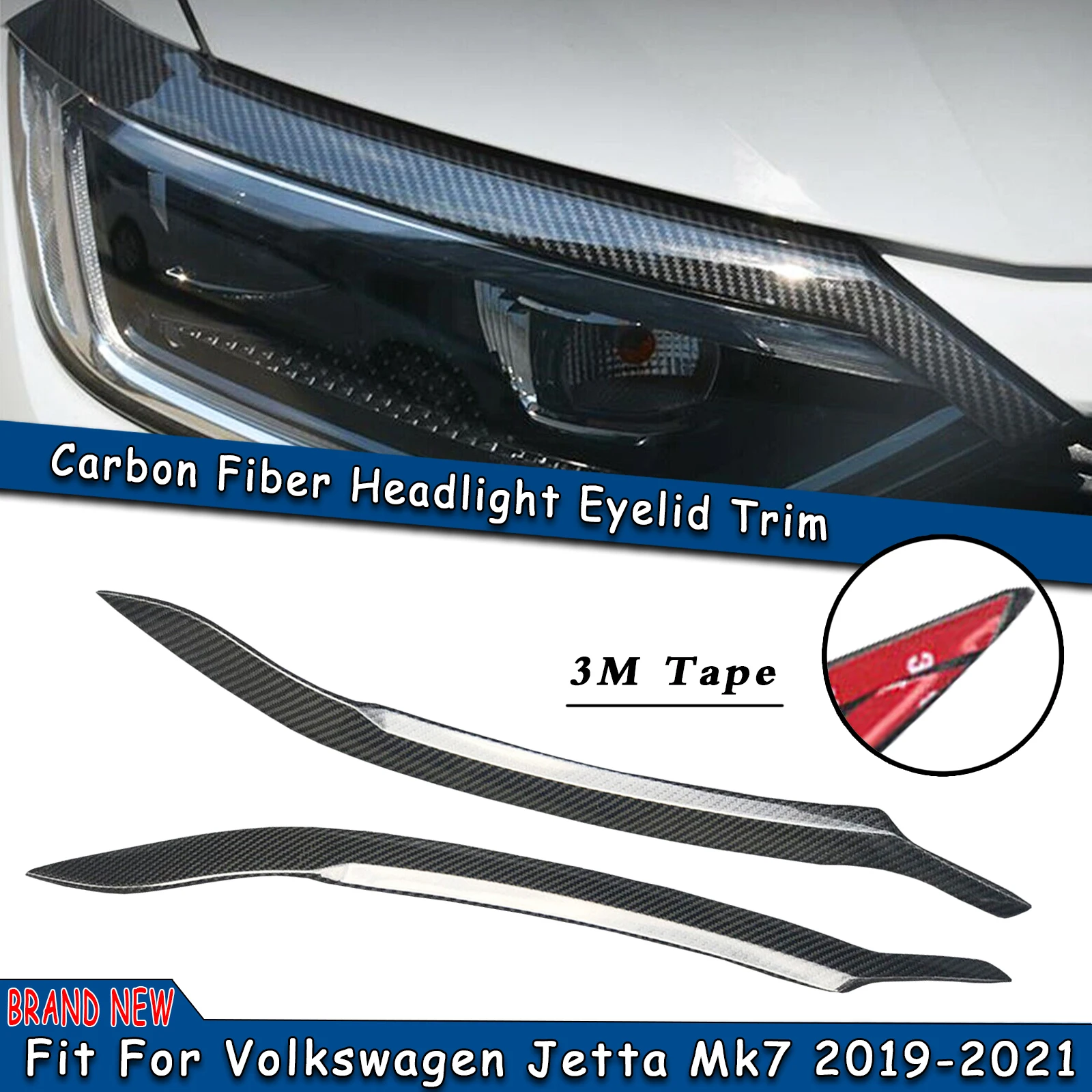 Front Head Light Cover Headlight Eyebrow Trim Headlamp Eyelid Brow Carbon Fiber For Volkswagen VW Jetta MK7 2019 2020 2021
Front Head Light Cover Headlight Eyebrow Trim Headlamp Eyelid Brow Carbon Fiber For Volkswagen VW Jetta MK7 2019 2020 2021