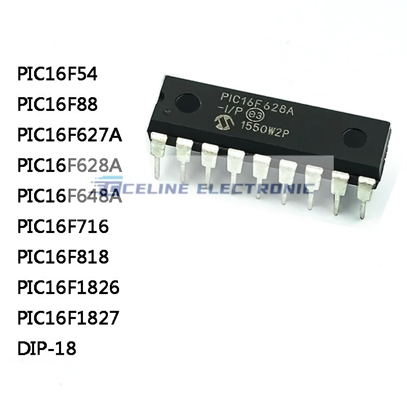 PIC16F54 PIC16F88 PIC16F627A PIC16F628A PIC16F648A PIC16F71 6 PIC16F818 PIC16F1826 PIC16F1827 -I/P DIP-18 IC Chip в наличии, 5 шт.
PIC16F54 PIC16F88 PIC16F627A PIC16F628A PIC16F648A PIC16F71 6 PIC16F818 PIC16F1826 PIC16F1827 -I/P DIP-18 IC Chip в наличии, 5 шт.