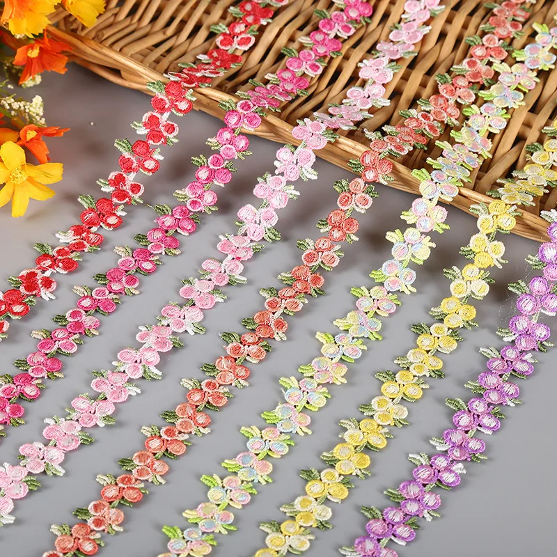 2 Yards 2.4cm wide Pink Red Polyester Embroidered Lace Trim Ribbon Handmade DIY Sewing Craft For Costume Hat Decoration
2 Yards 2.4cm wide Pink Red Polyester Embroidered Lace Trim Ribbon Handmade DIY Sewing Craft For Costume Hat Decoration